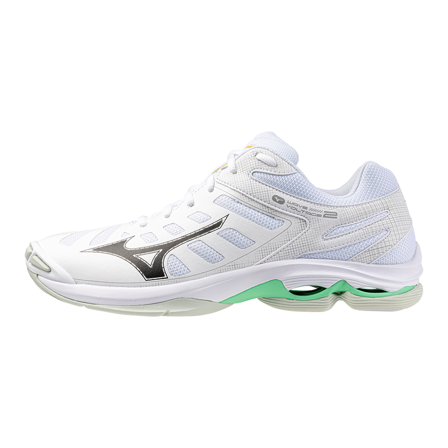 Mizuno WAVE VOLTAGE 2 White/Black/Frozen Emerald